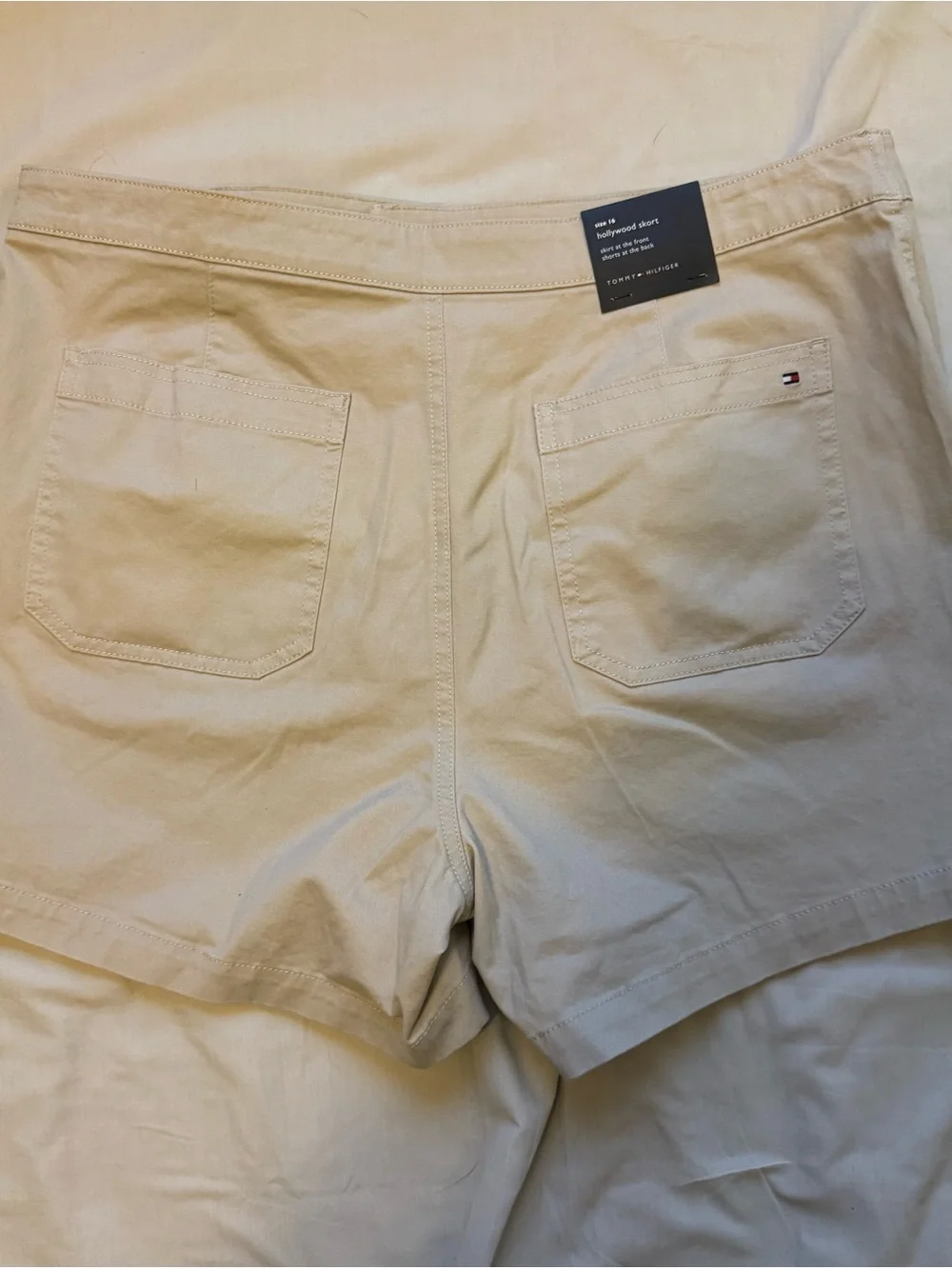 NWT Tommy Hilfiger Hollywood Khaki Skort Size 16 Golf Preppy